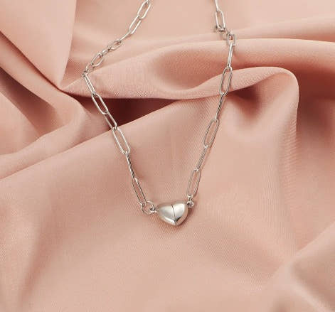 Collana con Cuore Divisibile | Acciaio Inox placcato oro 18K