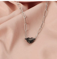 Collana con Cuore Divisibile | Acciaio Inox placcato oro 18K