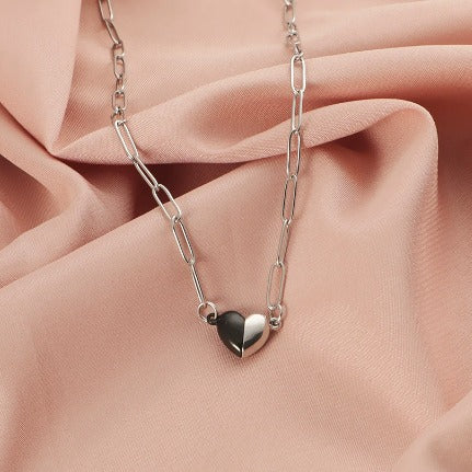 Collana con Cuore Divisibile | Acciaio Inox placcato oro 18K