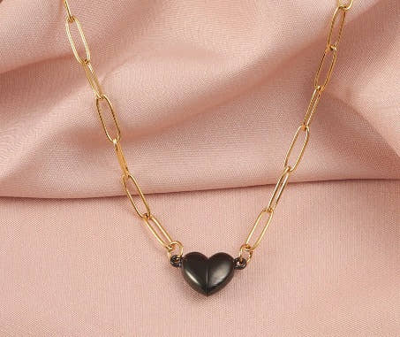 Collana con Cuore Divisibile | Acciaio Inox placcato oro 18K