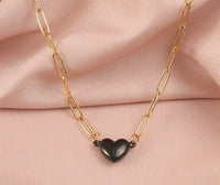 Collana con Cuore Divisibile | Acciaio Inox placcato oro 18K