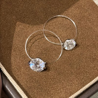 Anello Trasparente con Effetto Invisibile - Moissanite