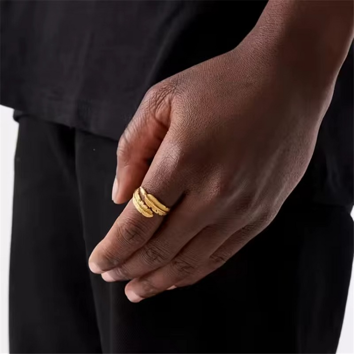 Anello Piuma d’Angelo™ – Protezione Sempre con Te