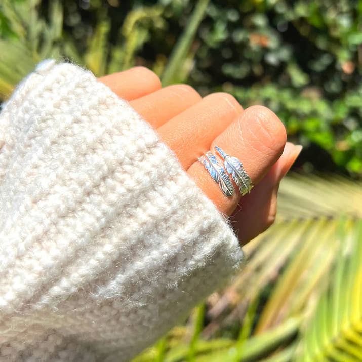 Anello Piuma d’Angelo™ – Protezione Sempre con Te