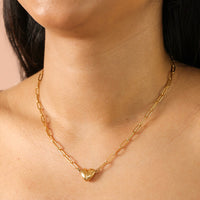 Collana con Cuore Divisibile | Acciaio Inox placcato oro 18K