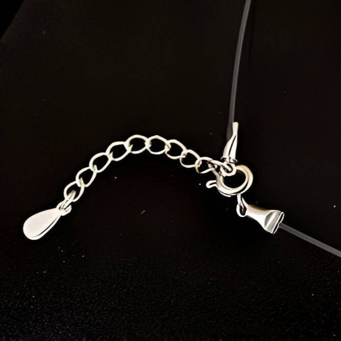 Collana Trasparente con Effetto Invisibile - Moissanite