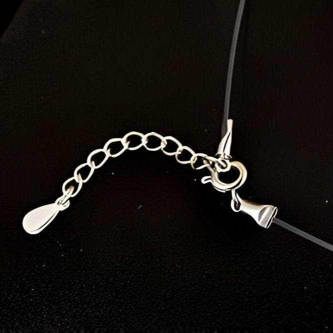 Collana Trasparente con Effetto Invisibile - Moissanite